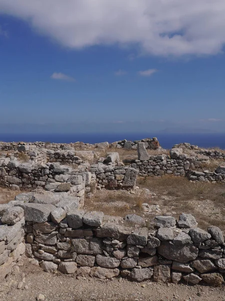 Les Ruines Ancienne Ville Tehra Sur Plateau Montagne Mesa Vouno — Photo