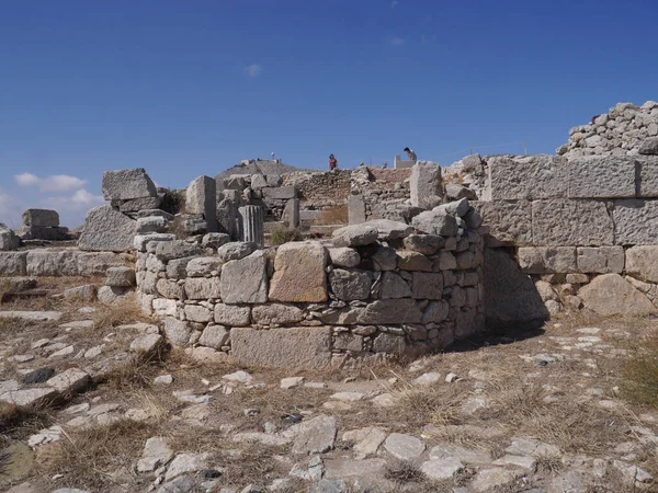Ruïnes Van Oude Stad Tehra Het Plateau Van Mesa Vouno — Stockfoto