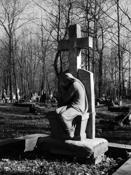 Petersburg Russia 2018 Smolenskoye Lutheran Cemetery — Stock fotografie
