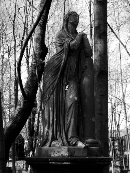San Petersburgo Rusia 2018 Cementerio Luterano Smolenskoye —  Fotos de Stock