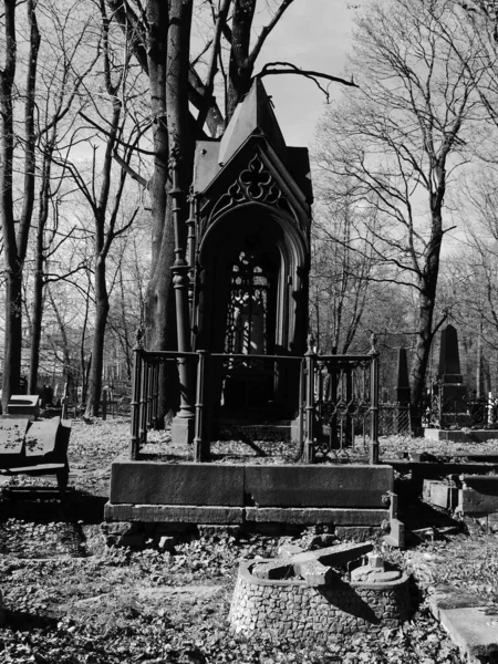 Petersburg Russia 2018 Smolenskoye Lutheran Cemetery — Stock fotografie