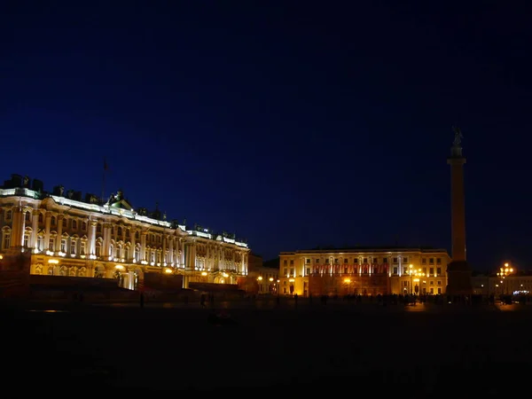 Saint Petersburg Russia 2018 Hermitage Winter Palace Night — Stockfoto