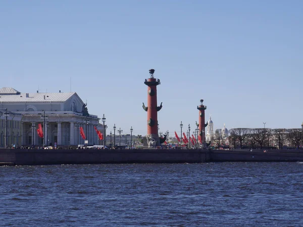 Saint Petersburg Russia 2018 View Boat Water Neva River City — Stockfoto