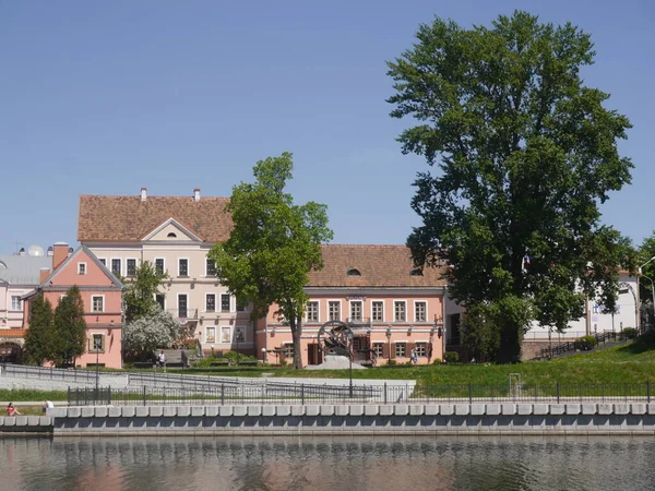 Blick Auf Den Fluss Hill Und Den Fluss Svislach Minsk — Stockfoto