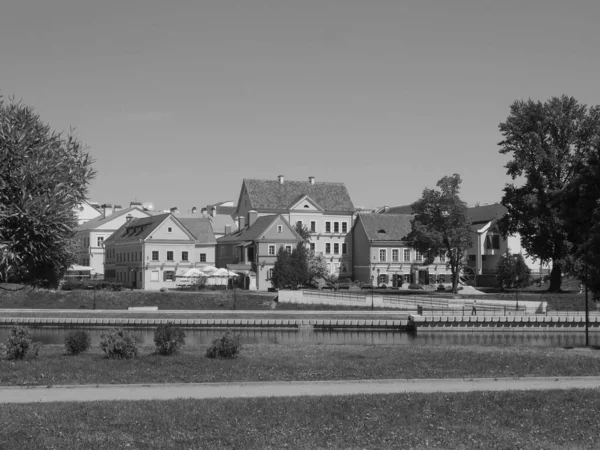 Vista Sul Fiume Hill Sul Fiume Svislach Minsk Bielorussia — Foto Stock