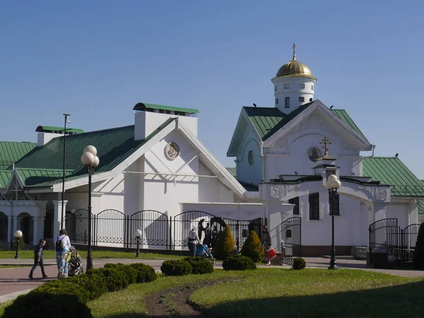 Kirche Des Kyrill Von Turau Einem Sonnigen Tag Minsk Weißrussland — Stockfoto