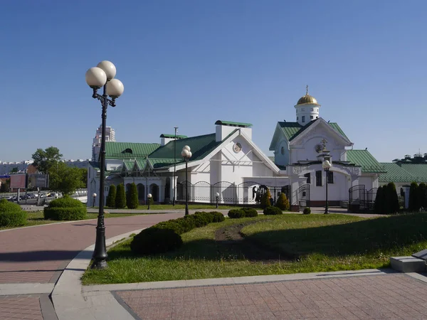 Kirche Des Kyrill Von Turau Einem Sonnigen Tag Minsk Weißrussland — Stockfoto