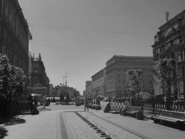 Boulevard Sur Rue Lénine Minsk Bélarus — Photo