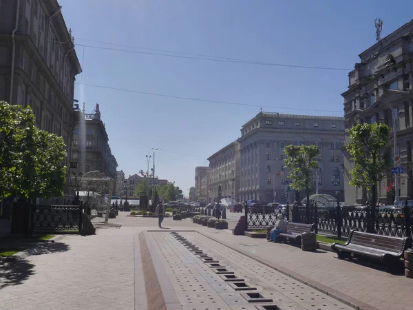 Boulevard Lenins Gata Minsk Vitryssland — Stockfoto
