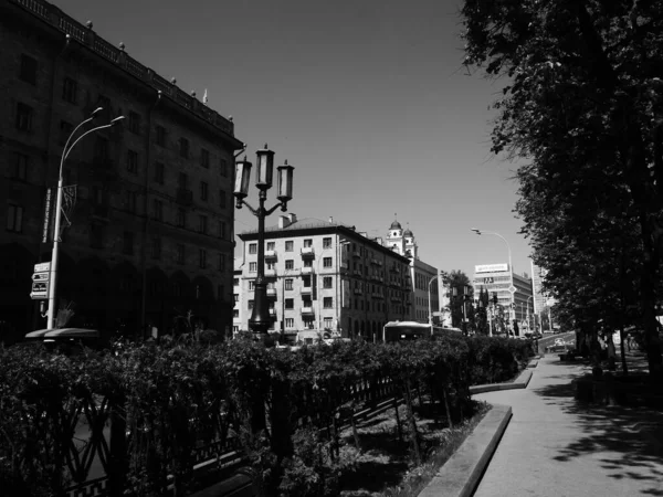 Boulevard Sur Rue Lénine Minsk Bélarus — Photo