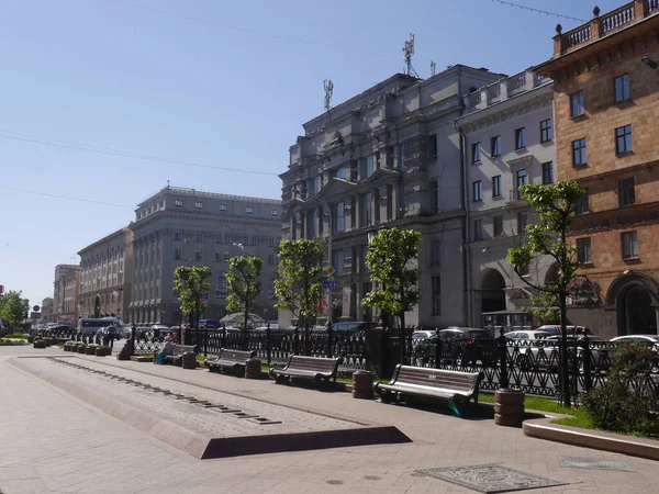 Boulevard Lenins Gata Minsk Vitryssland — Stockfoto