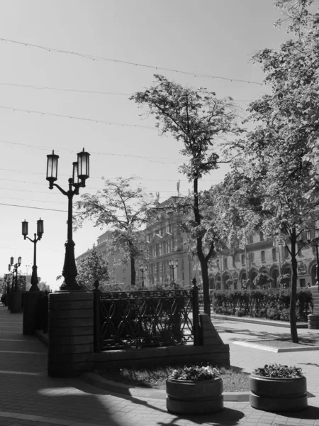 Boulevard Calle Lenin Minsk Belarús — Foto de Stock
