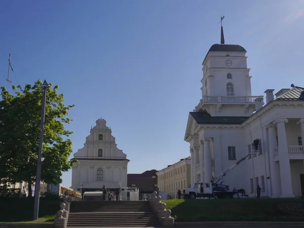Yukarı Kasabanın Belediye Binası. Minsk, Belarus.