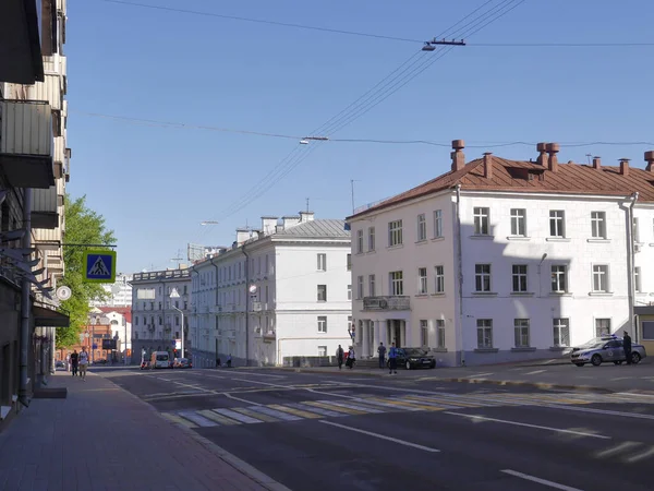 Stadsgezichten Van Het Centrale Deel Van Minsk Minsk Belarus — Stockfoto