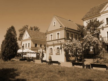 Trinity Hill 'in manzarası. Minsk, Belarus. 