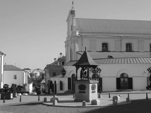 Stadtbild Der Oberstadt Dem Historischen Zentrum Von Minsk Einem Sonnigen — Stockfoto