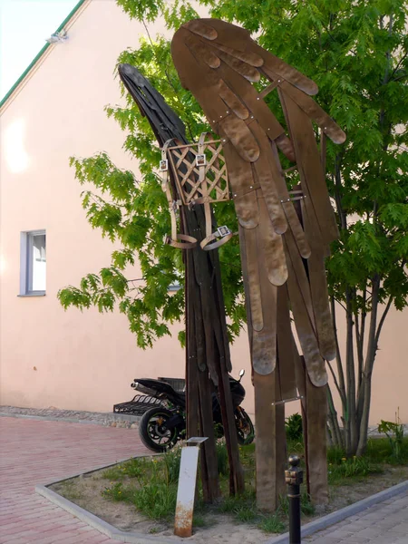 Sculpture Upper Town Minsk Belarus — Stock Photo, Image