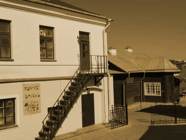 Stadtbild Der Oberstadt Dem Historischen Zentrum Von Minsk Einem Sonnigen — Stockfoto