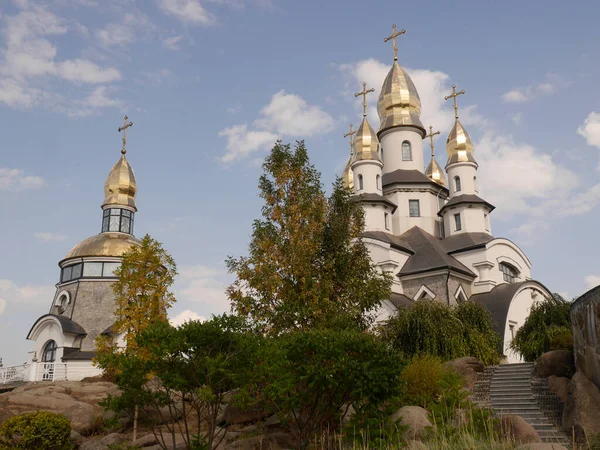 Tempio Chiesa Sant Eugenio Buki Ucraina Tempio Complesso Con Parco — Foto Stock