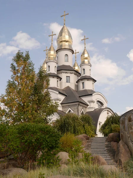 Temple Church Eugene Buki Ukraine Temple Complex Landscape Park Buki — Stock Photo, Image