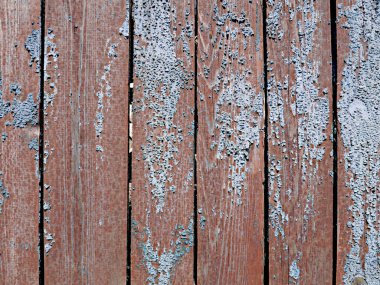 Boya arkaplanı soyulmuş eski tahta tahtalar.