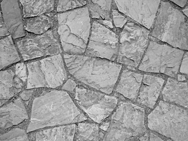 Alvenaria Textura Superfície Das Pedras Fundo Preto Branco — Fotografia de Stock