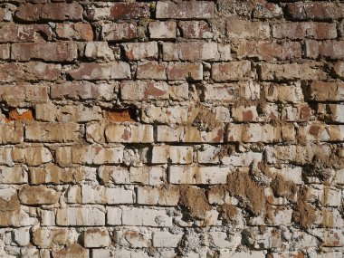 Eski tuğla duvar yakın plan, arka plan