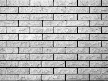Siyah beyaz tuğla duvar, arkaplan, doku