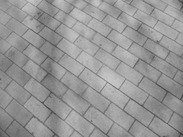 Losas Pavimentación Rectangulares Simples Azulejos Blanco Negro Fondo — Foto de Stock