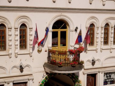Izmailovsky Kremlin (İzmailovo 'da Kremlin) ve müze eski Rus mimarisini yansıttı. Moskova 'nın en büyük bit pazarı. Moskova, Rusya.