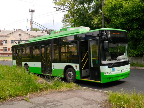 Cherkasy Ukraine Mai 2019 Trolleybus Fin Route Vers Cherkasy — Photo