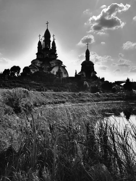 聖ユージン教会 ウクライナ 仏生村にある景観公園のある寺院群 — ストック写真