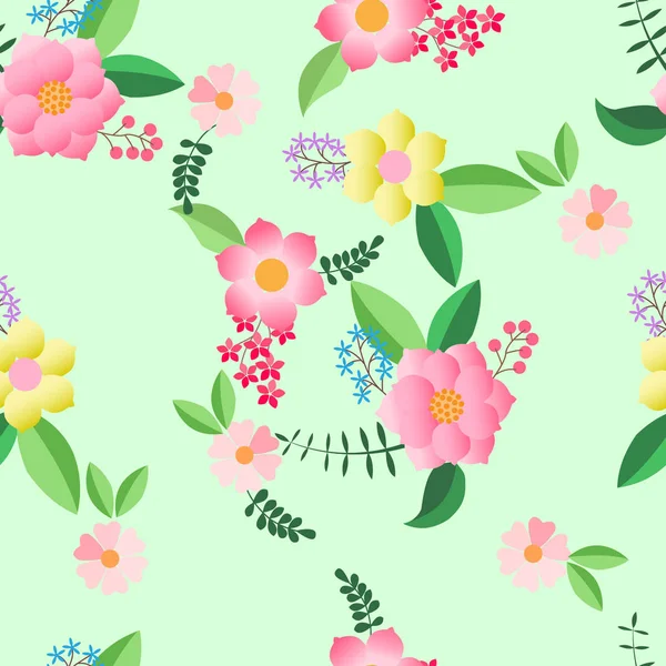 The style shabby chic, floral seamless pattern, perfect for prin — Stock Vector