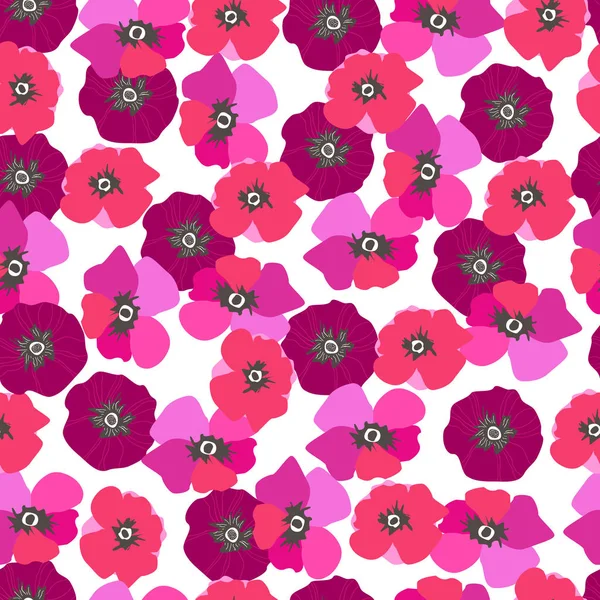 Dikişsiz desen haşhaş çiçekleri. Sprey boya. Elinde çizerek 