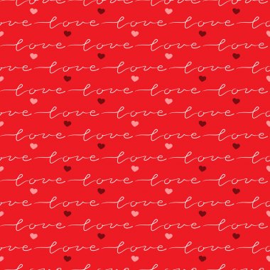 Sevgililer günü, vektör illustrati için romantik seamless modeli