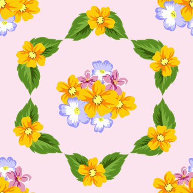 arka plan çiçek. Tasarım kartı için seamless modeli