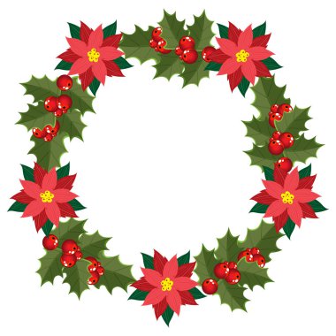 Noel çelengi. Dekoratif tasarım için Altın Noel 'li Retro soyut afişi 