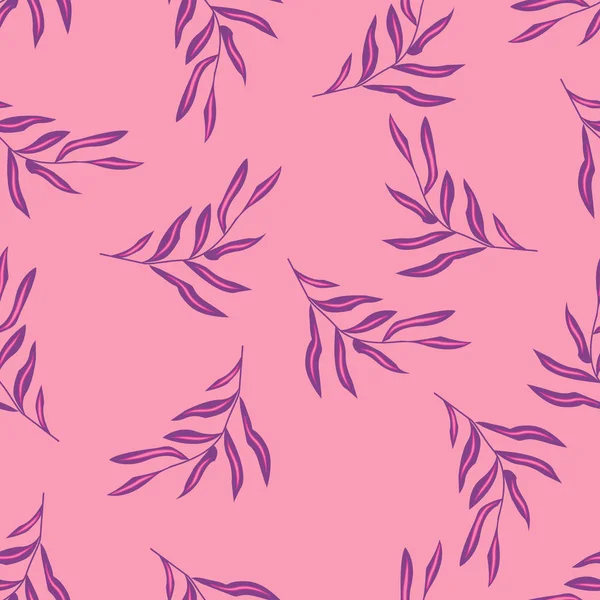 Seamless pattern with exotic leaves on a bright background, trendy colors, design for fabric, paper, packaging — 스톡 벡터