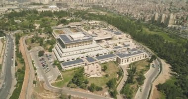 Knesset Binası Kudüs 'ün havadan görünüşü, İsrail Ulusal Parlamentosu Hükümeti