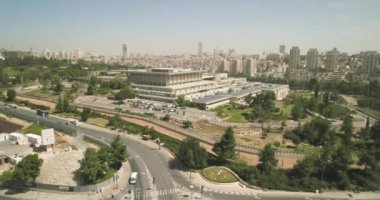 Knesset Binası Kudüs 'ün havadan görünüşü, İsrail Ulusal Parlamentosu Hükümeti