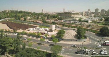 Knesset Binası Kudüs 'ün havadan görünüşü, İsrail Ulusal Parlamentosu Hükümeti