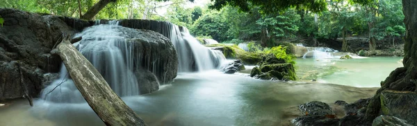 Chet Sao Noi Waterfall Tropical Rainforest Rock Turquoise Blue Pond — Stock Photo, Image