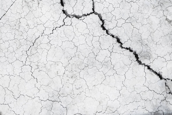 Close up of crack soil and muddy in the dry season textures, hot summer. Patterns and texture cracked soil of sunny dried earth soil, Drought of the ground. Dried cracked earth soil ground background