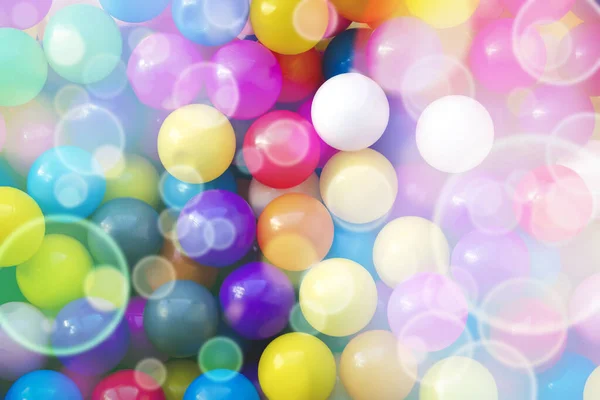 Fondo Diseñador Multicolor Muchas Bolas Colores Para Divertirse Saltar Patio — Foto de Stock