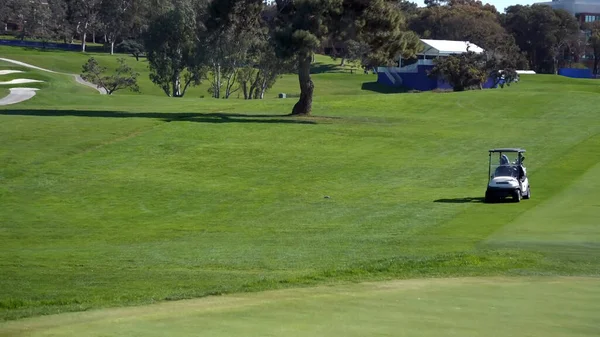 Gyönyörű Golfpálya Golfpálya Golfozók Nélkül — Stock Fotó