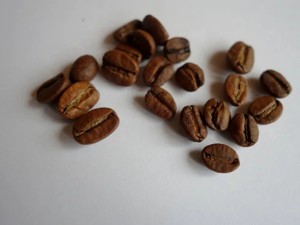 Układ Ziaren Kawy Płaskiej Powierzchni — Zdjęcie stockowe