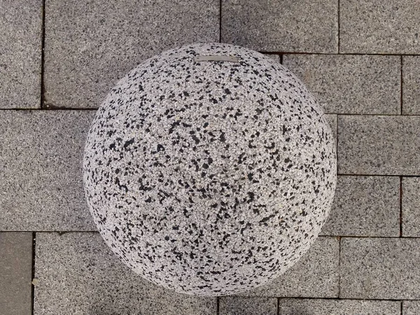 Marble Ball Background Gray Granite Tiles — Stock Photo, Image