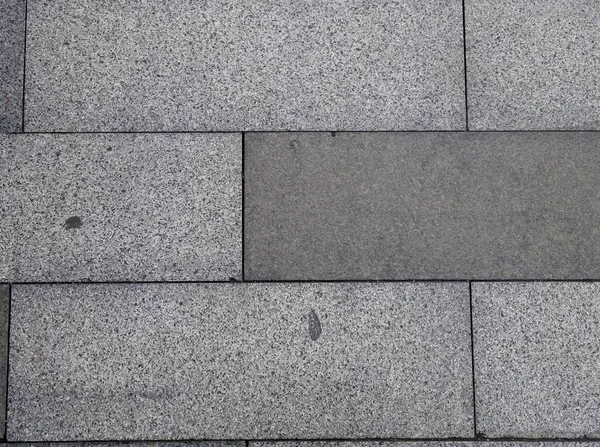 Carreaux Granit Gris Sont Posés Sur Les Rues Ville — Photo