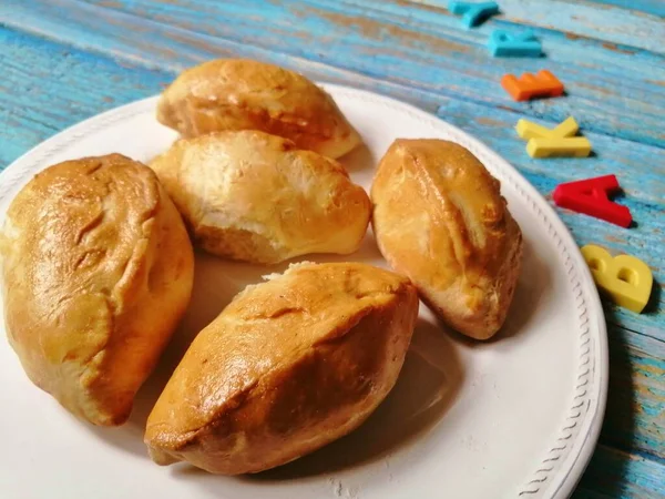 Disposición Pasteles Con Relleno Superficie — Foto de Stock