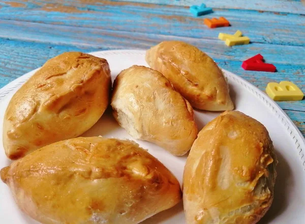 Disposición Pasteles Con Relleno Superficie — Foto de Stock